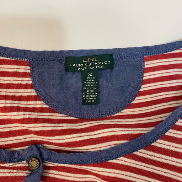🛍LRL Lauren Jeans T-shirt size 2X, 118 - Picture 4 of 5